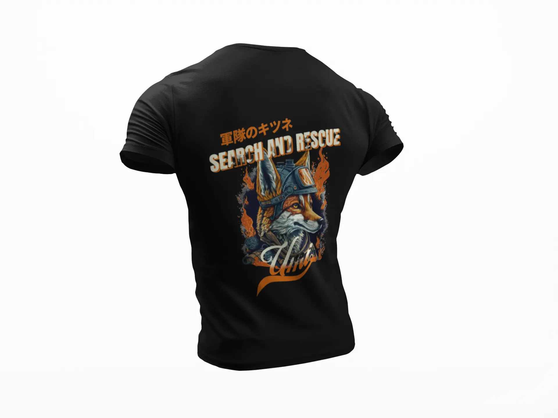 Mystical Japanese Themed Fox Umi T-Shirt | Search and Rescue Inspired