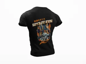 Mystical Japanese Themed Fox Umi T-Shirt | Search and Rescue Inspired