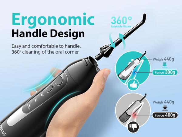 COSLUS CX20 2-Pack Cordless Water Flosser, 10 Nozzles,IPX7 Waterproof Oral Irrigator for Home and Travel | Perfect for Braces, Orthodontics & Dental Care/Fights Plaque&Tartar,Hygiene Health Cleaning Convenient oral teeth cleaner Toothcare