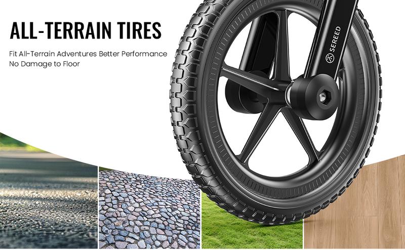 New Year's Gift – Upgraded SEREED Toddler Balance Bike for Boys and Girls Ages 2-5, No-Pedal Kids Bicycle Toy, Tool-Free Adjustment, Customizable Plate with Stickers, Birthday Gift Idea-TiktokshopHolidayHaul