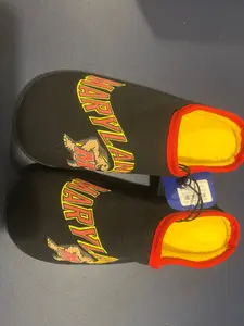Men's ZooZatz Maryland Terrapins Memory Foam Slippers - Size M (9-10)