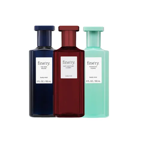 fine'ry Women's 3-Piece Aroma Fragrance Set - 150ml Each (The New Rouge, Not Another Cherry, Pistachio Please) - Hair and Body Mists, Mist Form Fragrance