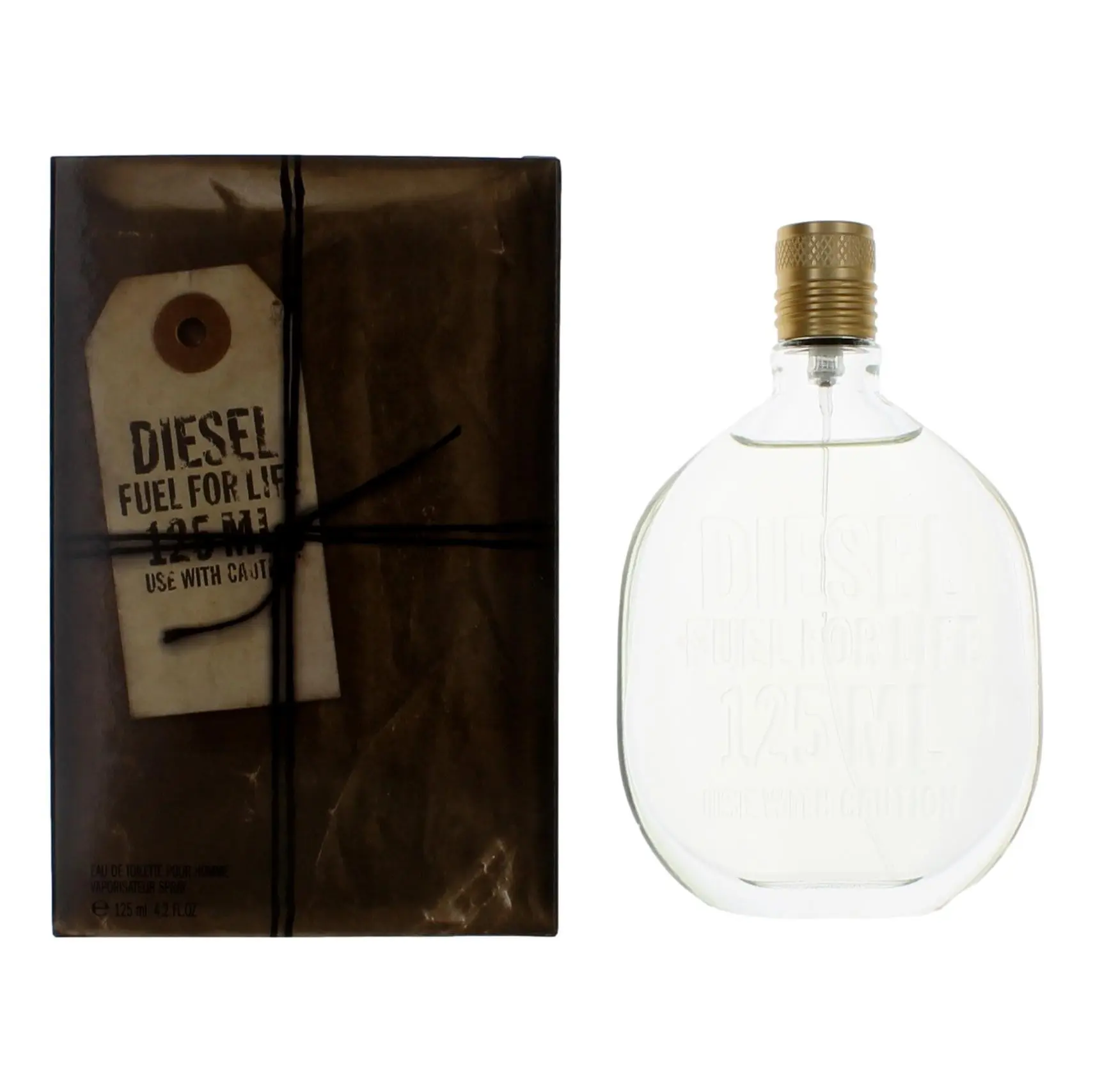 Diesel Fuel For Life Men's Aromatic Fougère EDT Spray - Fruity Grapefruit-Heliotrope-Lavender Scent, 4.2 fl oz (Beauty & Personal Care, Men's Fragrance)