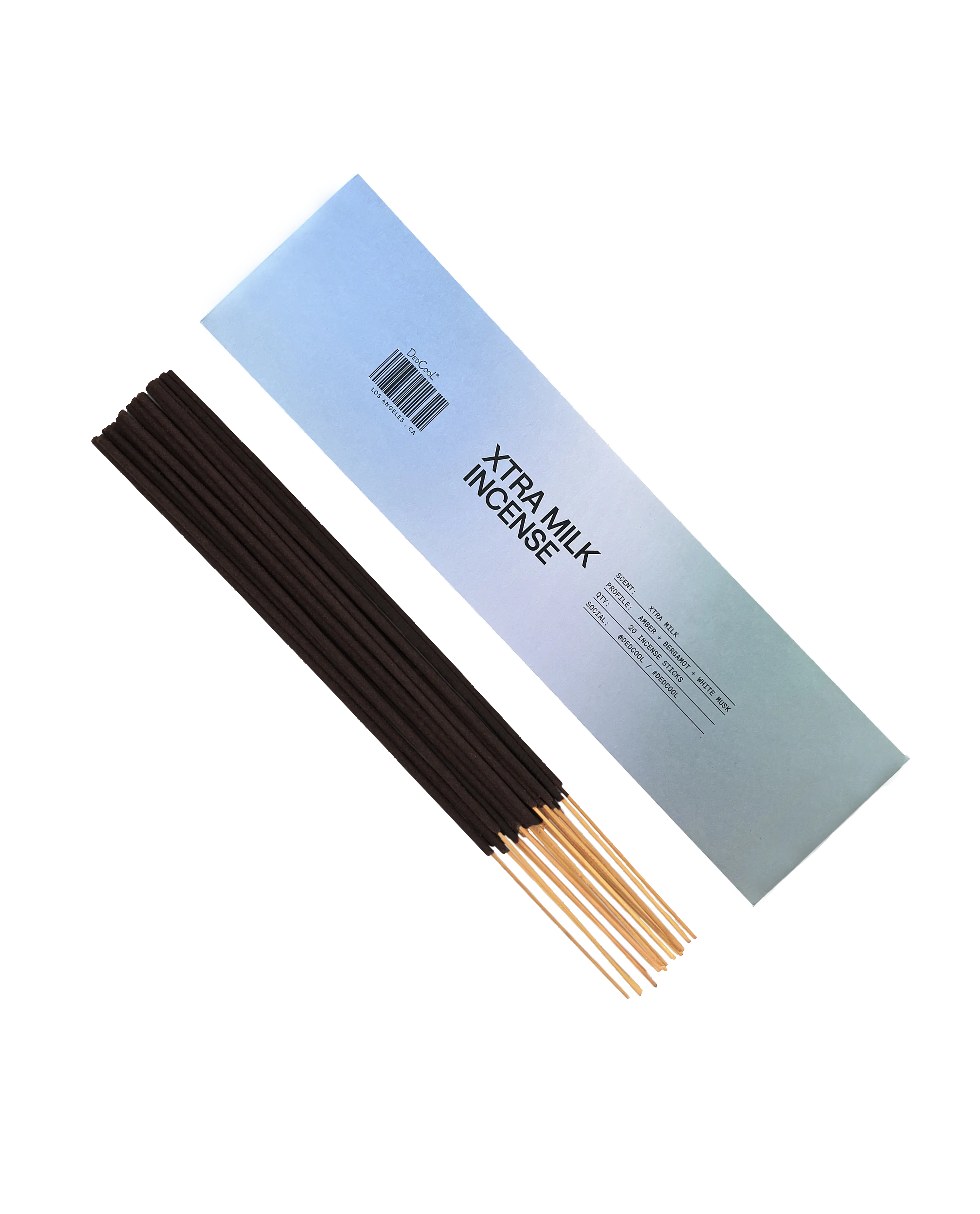 DedCool Xtra Milk Incense Sticks | Clean, Luxurious Bergamot, White Musk & Amber Scent for Home