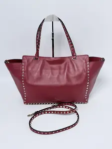 Pre-owned Valentino Leather Shoulder Bags Rockstud Tote Bag SH104
