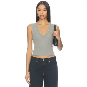 Free People x We The Free Neria Tank in Heather Grey