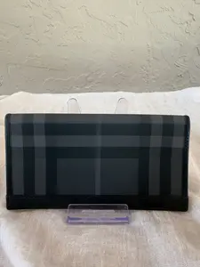 Pre-owned BURBERRY Coated Canvas Long Wallet London England Black House Check Long Wallet