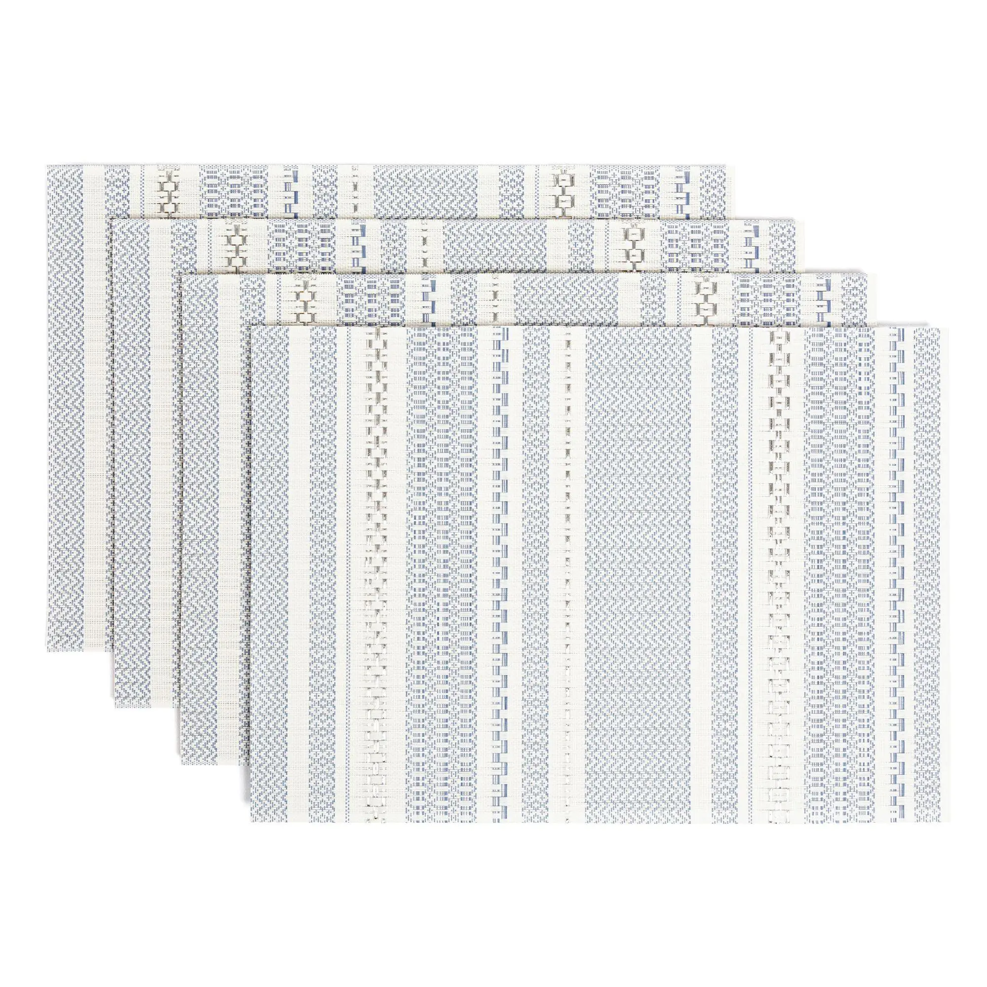 over&back Set of 4 Reversible Woven Placemats -Indoor/Outdoor