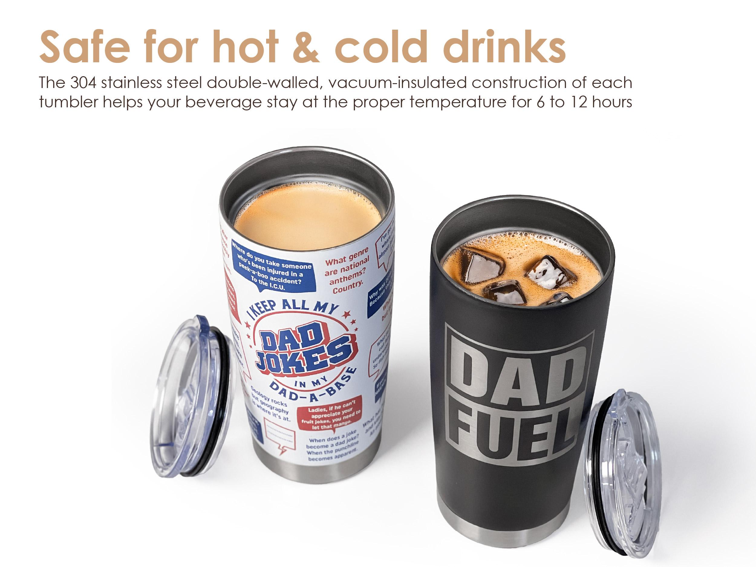 Sandjest Dad Nutrition Facts 20oz Tumbler, Stainless Steel Vacuum Insulated Portable Travel Thermal Cup, Husband Men Gift on Father's Day Christmas Sandjest Dad Nutrition Facts 20oz Tumbler, Stainless Steel Vacuum Insulated Portable Travel Thermal Cup, Husband Men Gift on Father's Day Christmas