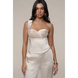 Champagne Love Song Satin Top