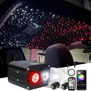 20W Dual Head 1000 Starlight Headliner Kit Twinkle Star Lighting in Car Roof, Twinkle Star Projector Light with APP Control, Ambient Lighting Car, Starlight Headliner with PMMA Fiber Optics, Car Decoration Lighting