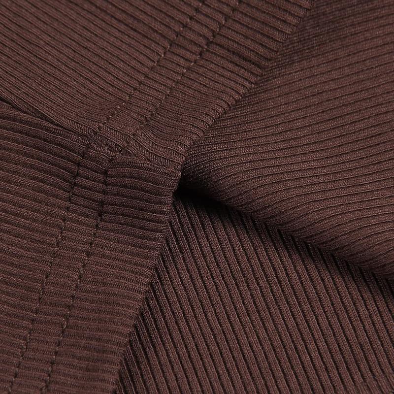 Womens  Long Sleeve Stretch Slim Round Neck Ribbed Basic Shirts Top Y2K Womenswear