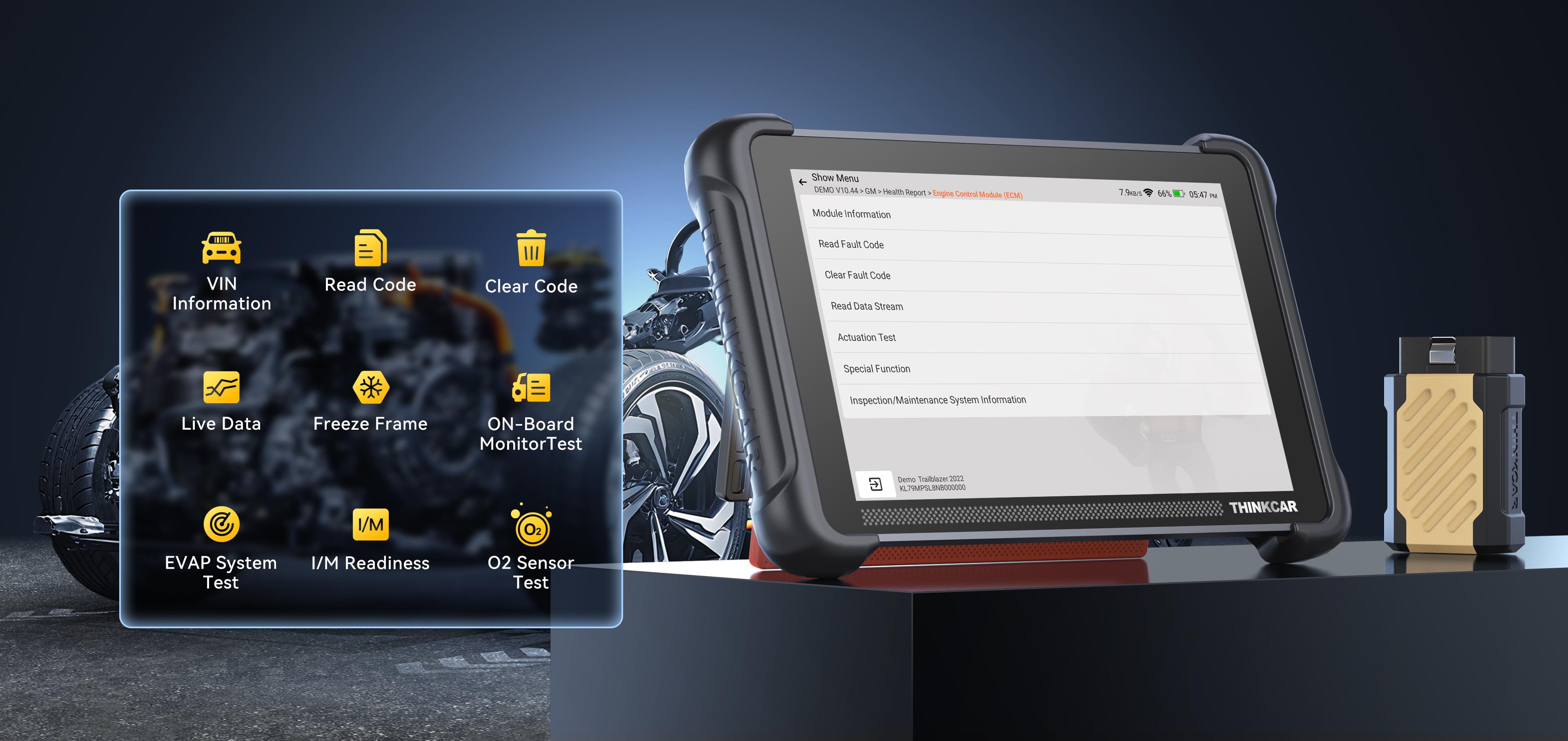 [Summervibes] THINKCAR THINKSCAN 689BT Lifetime Free Update，All System Diagnostic with Bluetooth Dongle，Bi-Directional OBD2 Scanner with ECU Coding, 35+ Maintenance Functions, FCA Autoauth, Support CAN-FD & DOIP protocol，Bidirectional Scan Tool