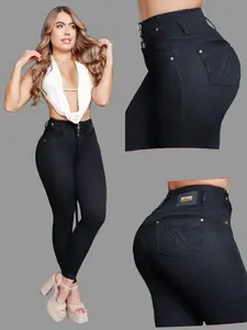 COLOMBIAN BONBONUP WOMAN'S JEANS BUTT LIFTER WITH  FIVE BUTTONS
