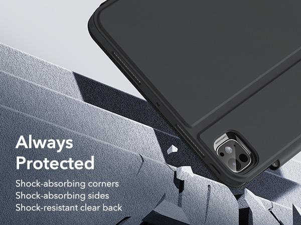 ESR for iPad Pro 11/13 Inch Case M5/M4(2025/2024), iPad Pro 11/13 Case with Fold Stand Cover, Pencil Holder, Removable Magnetic Cover, Vertical Stand, Fully Supports Pencil Pro and Pencil(USB-C), Rebound 360 Series