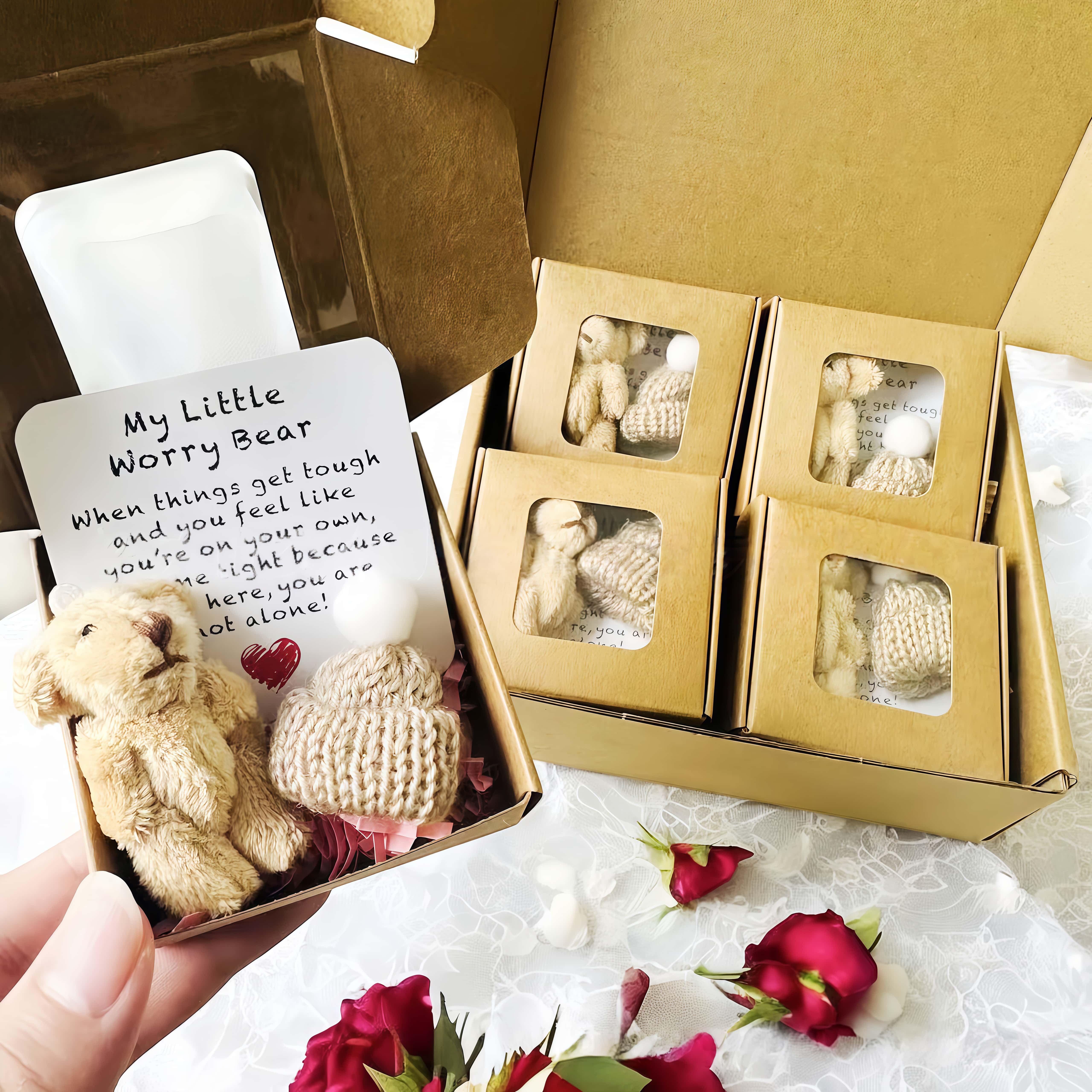 Handmade Little Pocket Bear Set,Anxiety Relief Plush Bear Hug,Halloween Thanksgiving Christmas New Year Birthday Gifts for Women Men Dad Mom Girl Boy Daughter Son Stuffed Animal Interactive Realistic Bunny-MM Handmade Little Pocket Bear Set,Anxiety Relief Plush Bear Hug,Halloween Thanksgiving Christmas New Year Birthday Gifts for Women Men Dad Mom Girl Boy Daughter Son Stuffed Animal Interactive Realistic Bunny-MM