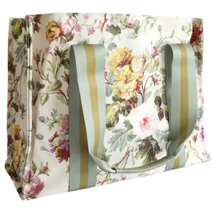 Francesca Floral Canvas Cotton Tote Bag
