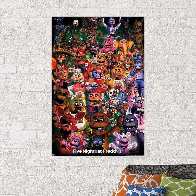 Trends International Five Nights At Freddy's Wall Poster Room Decor, Aesthetic Wall Poster For Home Decor