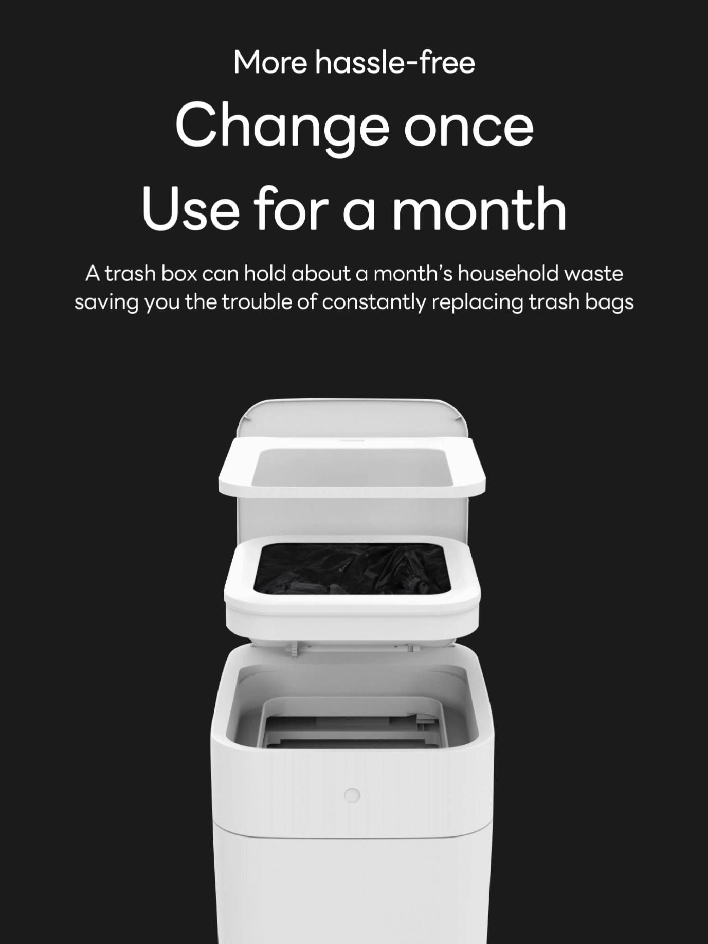 IntreLife Smart Bin T AIR X Official Refill Rings - Specifically Designed for IntreLife Smart Trash Bin, Up to 150 Trash Bags (6 Months Supply)