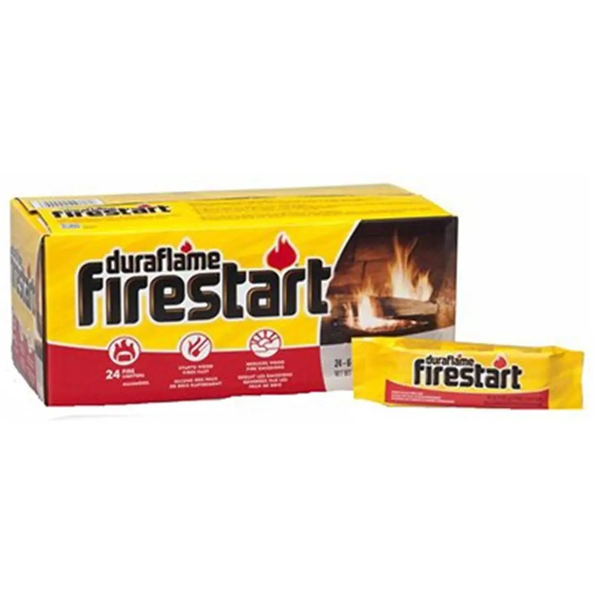 212 MAIN Duraflame Cowboy 252845 Compact Pack Easy-Lighting Wooden Sticks Fire Starters - 12-Pack, 4.5oz Individually Wrapped, Water Resistant for Outdoors Campfire/BBQ Home Supplies