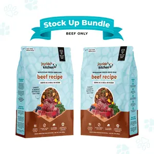 Stock Up & Save Bundle (2x Beef 1.5lb bags) Joyride's Kitchen Freeze Dried Raw Dog food