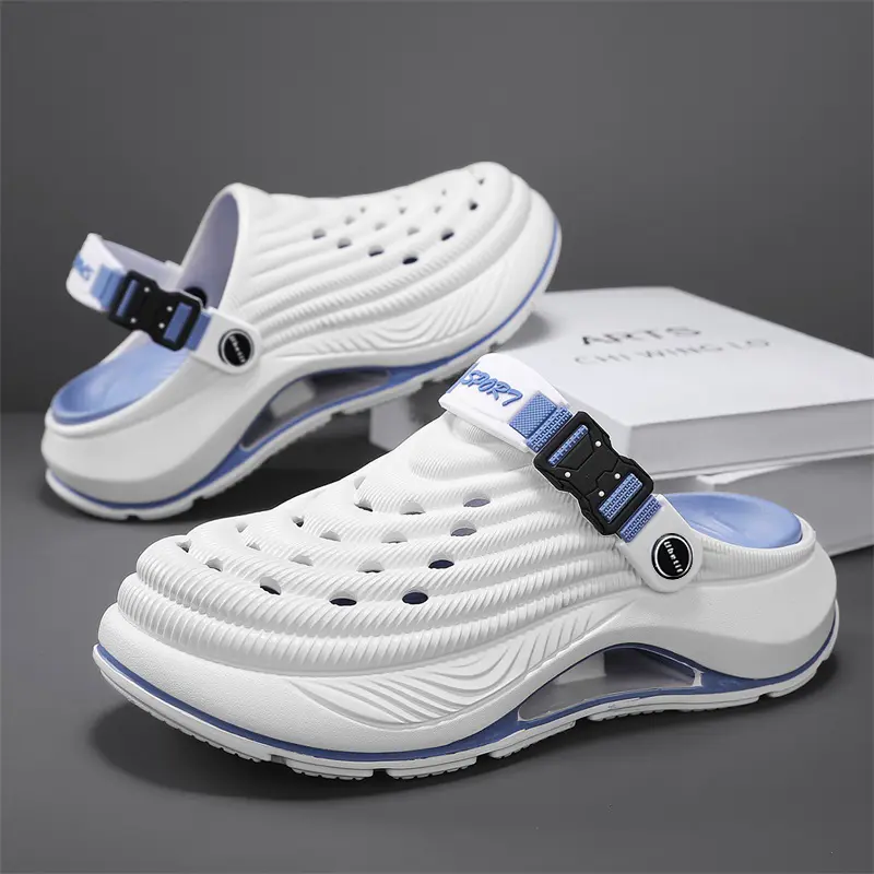 Ubetif Summer Women's Clogs Outdoor Thick Sole Non-Slip Odor Resistant Durable Quick Drying Soft Beach Sandals