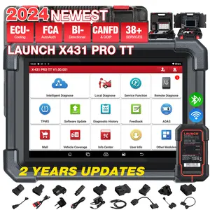 2026 LAUNCH X431 Pro TT 5.0 Elite Bidirectional Scan Tool with Newly Released DBSCar VII Connector, 38+ Reset for All Cars, ECU Coding, CANFD and DOIP, FCA AutoAuth, VAG Guide