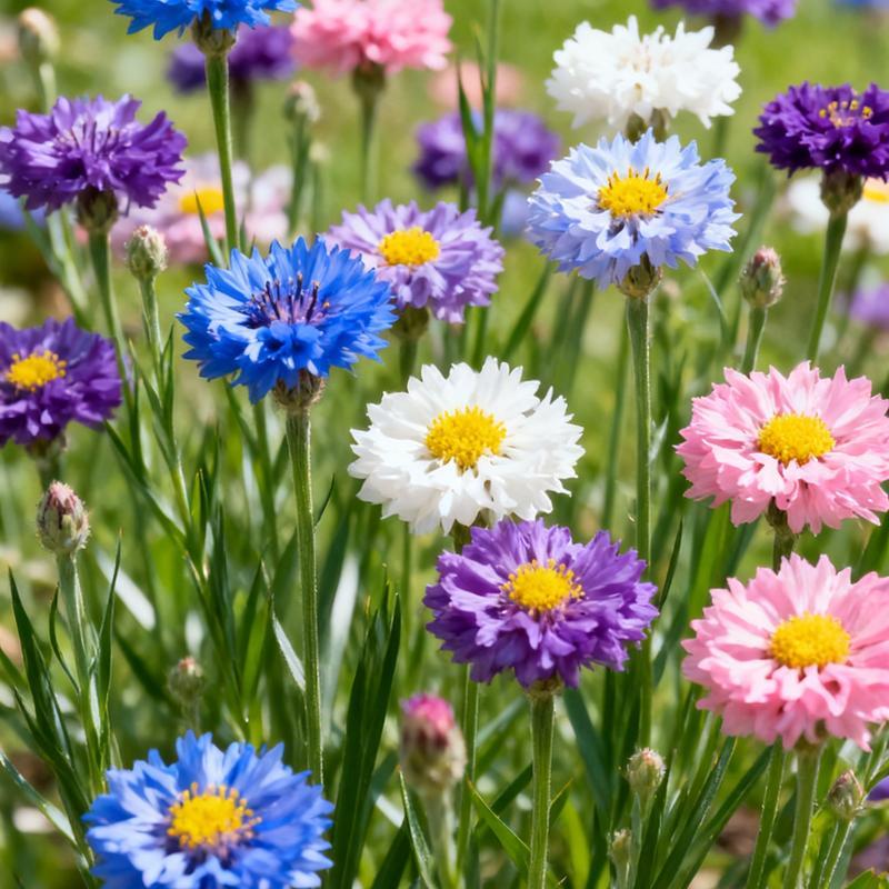 500 Cornflower Garden Seeds – Low-Maintenance Blooms for Rustic & Pollinator Gardens (Seeds Only)