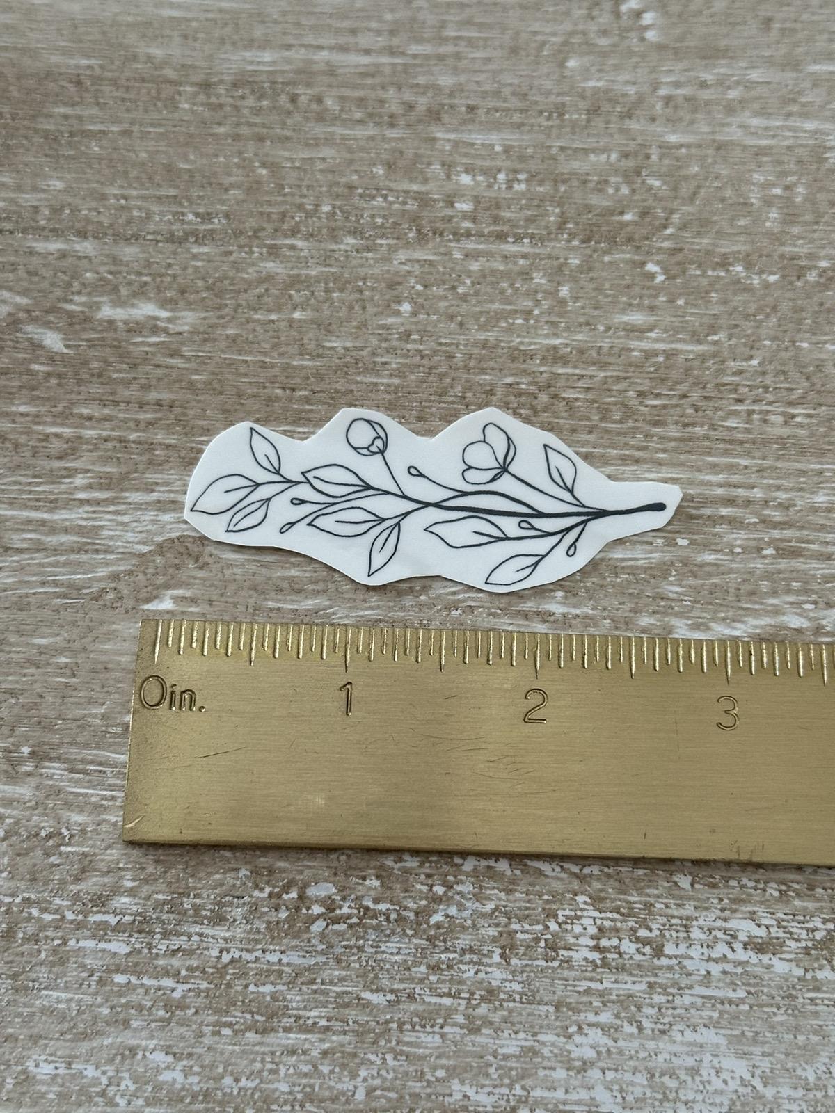 Botanical Fine Line Tattoos - medium sized tattoos