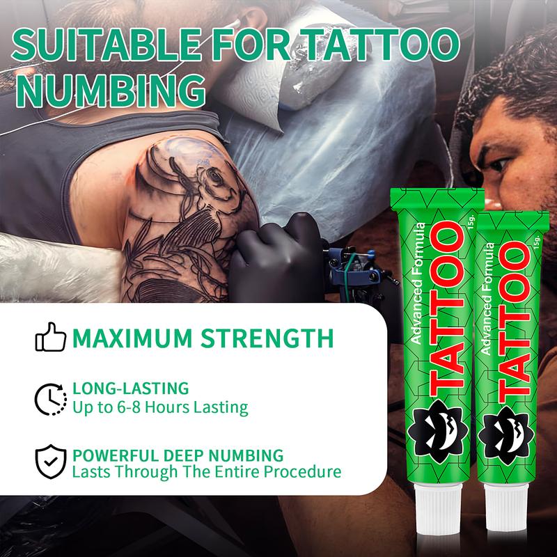 TKTX Tattoo Numbing Cream | Tattoos | Laser Removal | Waxing | Eyebrow Threading | Relief Cream for Tattoos l Cosmetic Cream(10g*2Pcs)