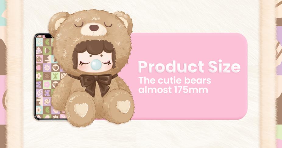 Rolife Nanci's Colorful Chocolate Cutie Bears Plush Doll Blind Box Figure,7 Inches Cute Anime Plush Doll Mystery Box Popular Collectible Toy Creative Kits for Birthday Gifts/Christmas Holiday Rolife Nanci's Colorful Chocolate Cutie Bears Plush Doll Blind Box Figure,7 Inches Cute Anime Plush Doll Mystery Box Popular Collectible Toy Creative Kits for Birthday Gifts/Christmas Holiday