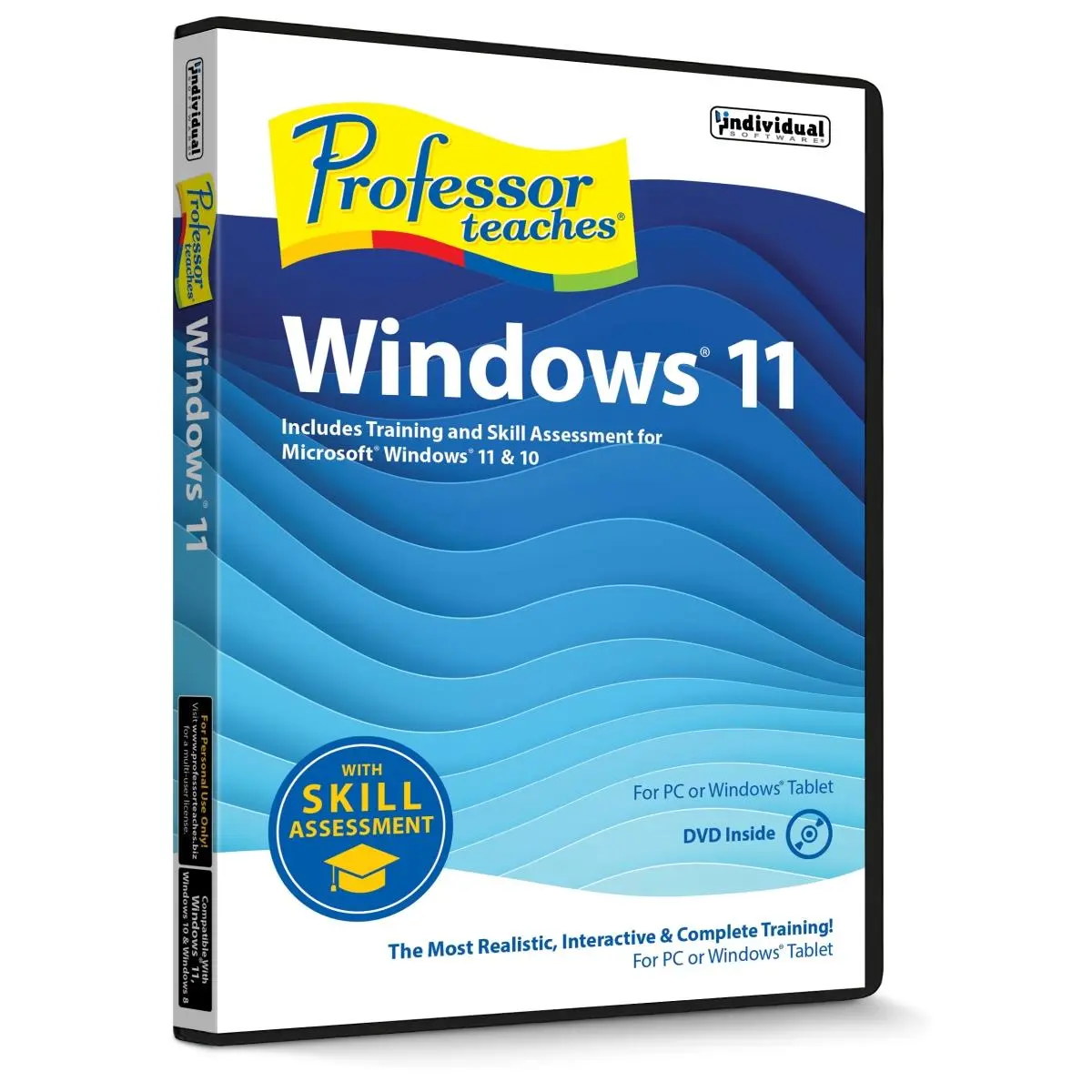 212 MAIN Individual Software Professor Teaches Windows 11 Training with Skill Assessment PC DVD - Convenient, User-Friendly