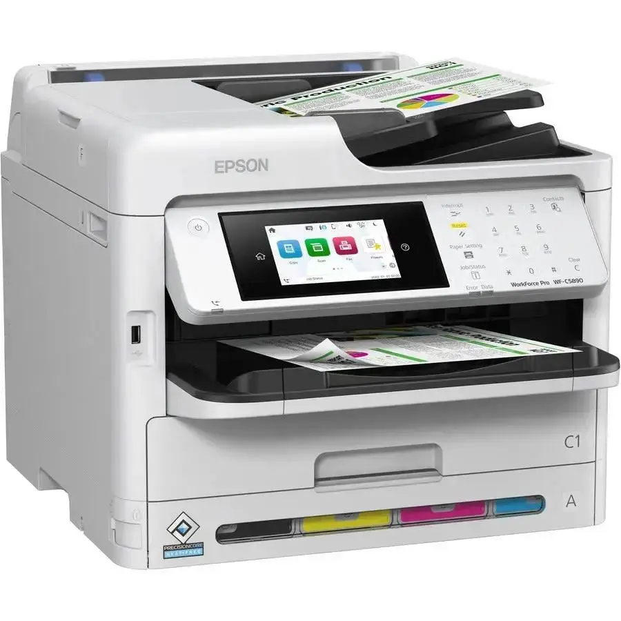 Epson WorkForce Pro WF-C5890 Wireless Color Multifunction Printer – High-Speed Inkjet with 4-in-1 Functionality