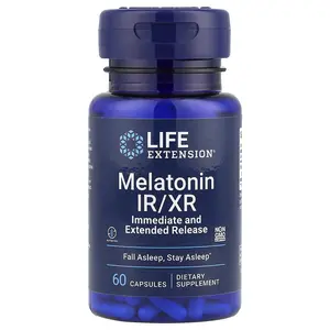 Life Extension Melatonin IR/XR, 60 Capsules (1.5 mg per Capsule)