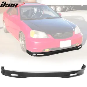 Front Bumper Lip for Honda Civic Coupe Sedan 2001-2003 Unpainted PU
