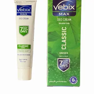 Vebix Deodorant Cream Unisex - Alcohol Free Deodorant for Women, All Natural Deodorant for Men, Odor Protection All Week Antiperspirant Deodorant, Sensitive Skin Deodorant for Women