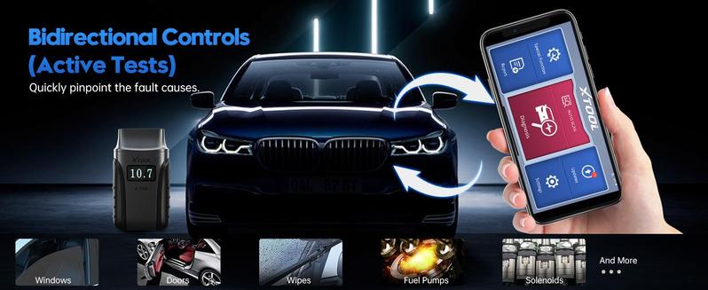 XTOOL A30M Bluetooth OBD2 Scanner: Bidirectional All-System Diagnostic Tool with 26+ Resets & Free Updates