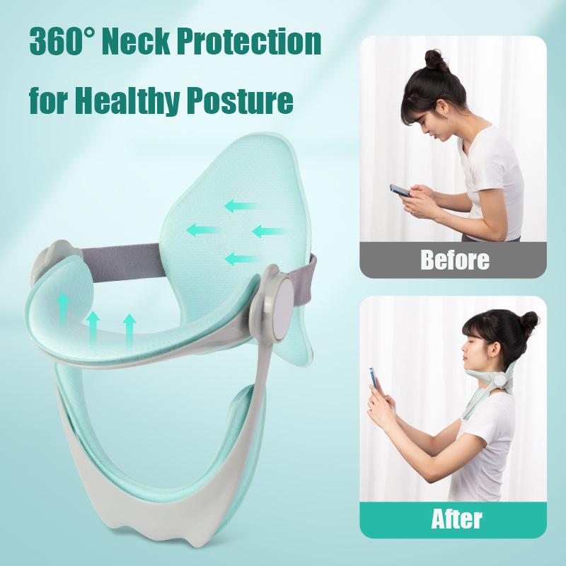 Cervical Neck Support Brace, Adjustable Posture Corrector for Women Men, Breathable Neck Collar to Prevent Slouching & Relieve Neck Strain from Long Hours of Phone Use Cervical Neck Support Brace, Adjustable Posture Corrector for Women Men, Breathable Neck Collar to Prevent Slouching & Relieve Neck Strain from Long Hours of Phone Use