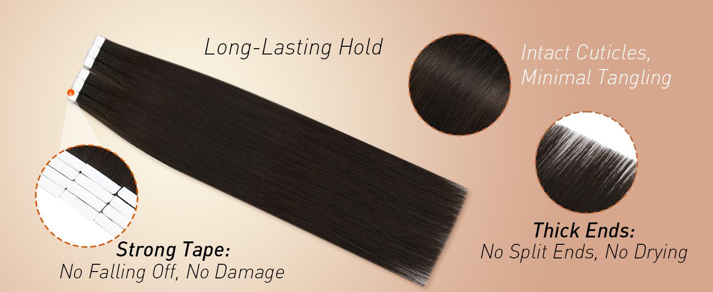 Full Shine Injection Tape in Extensions Real Human Hair 12-24 Inch 20 Pcs 50G Long Straight for Beauty woman