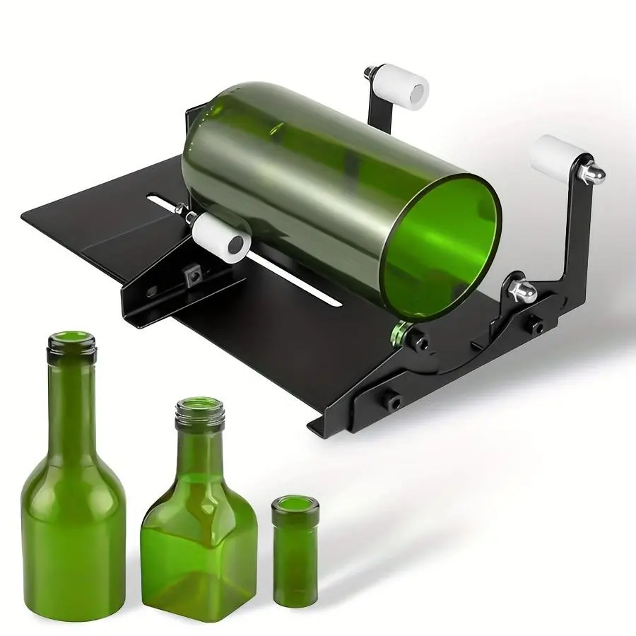 Glass Bottle Cutter, Multifunctional Glass Cutter Tool, DIY Glass Bottle Cutter, Cutting Tool for Making Square Lamp, Candle Lamp, Vase, Home, Glass Cutters Tools