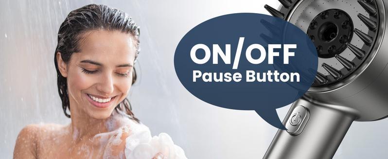 Multifunctional Massage Shower, Handheld High Pressure Shower Head,Massage And Skin Beauty Multifunctional Shower, 3 Settings 4 in 1 Detachable Showerhead with 47" Hose, Bracket and 5Filters hard water small  business  must  haves