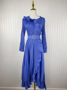 The Pearl Buckle Dress in Royal Periwinkle The Pearl Buckle Dress in Royal Periwinkle