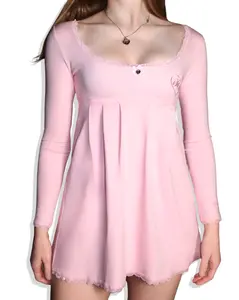 Classic Pink Babydoll Dress