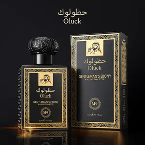 Oluck Perfume M9 (GENTLEMAN’S EBONY) Cologne for Women & Men, Oud Wood Cardamome  Cedarwood Patchouli Musk Notes , Middle Eastern Fragrance，Luxury  Gifts