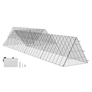 VEVOR Chicken Tunnels,  , 287 x 78.7 x 24.2 inch(LxWxH) Chicken Tunnels for Yard, Portable Chicken Tunnels for Outside with Corner Frames, 2 Sets, Suitable for Chickens, Ducks, Rabbits