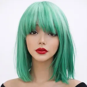 Black Lisa Human Hair Blend with Hd Lace