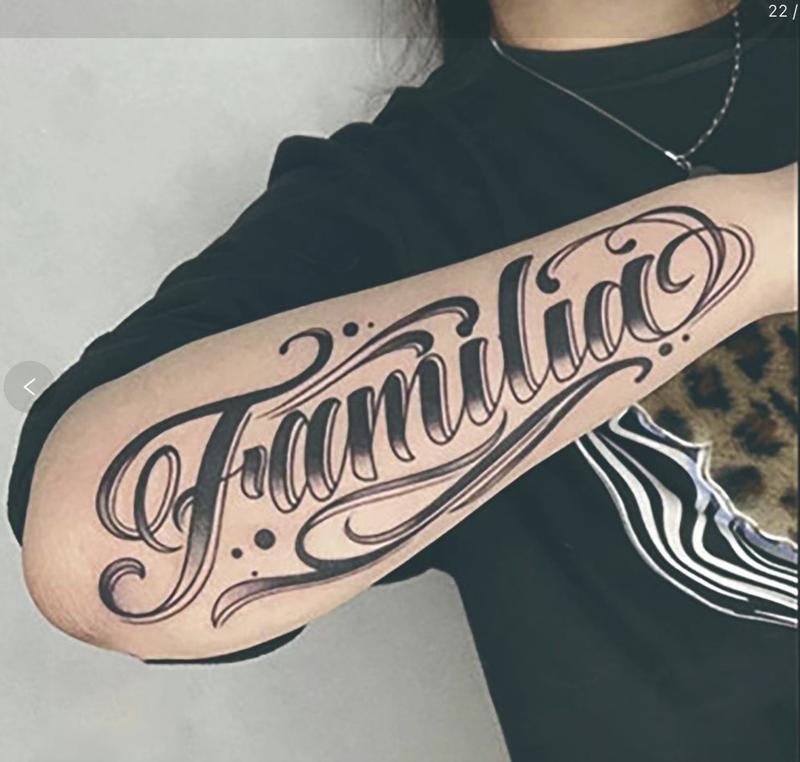 ThaiGoth SummerVibe Arm Tattoos - Waterproof Thai Herbal Ink, 26 Mini Gothic Letters, Viral 2025 Festival Glow