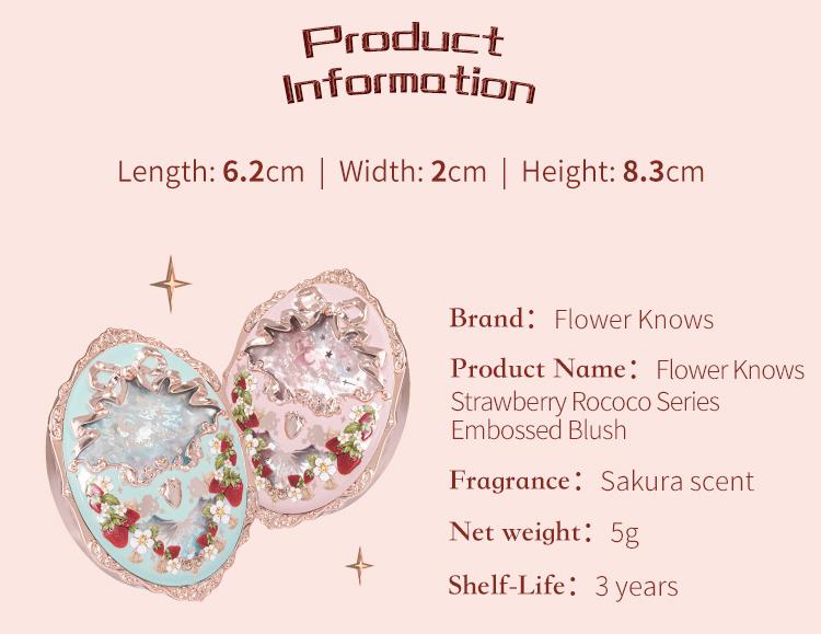 Flower Knows Strawberry Rococo Collection Embossed Blush, powder, high pigment, longlasting, smooth, dealsforyoudays