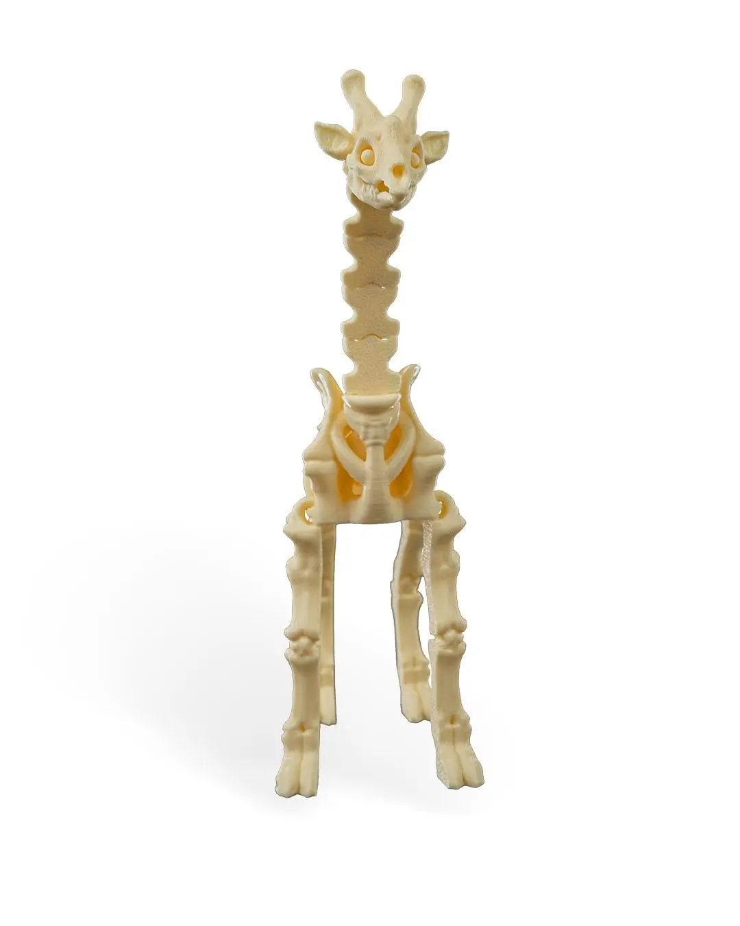 Halloween Articulating Giraffe Skeleton Ornament - Poseable Creepy Animal Prop, Home Decor Statue for Haunted Houses, Yard Displays, Ornaments