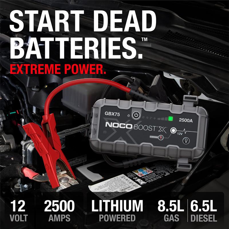 NOCO Boost X GBX75 2500A Jump Starter for 8.5L Gasoline and 6.5L Diesel Engines Automotive Auto Accessories